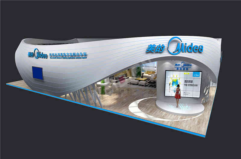 美的廣州國際照明展覽會-光亞展廣州展臺設計搭建